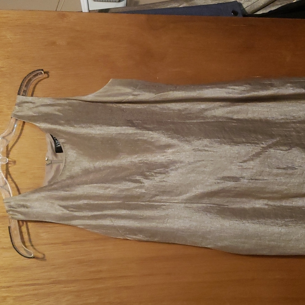 Kasper metallic gold dress size 12